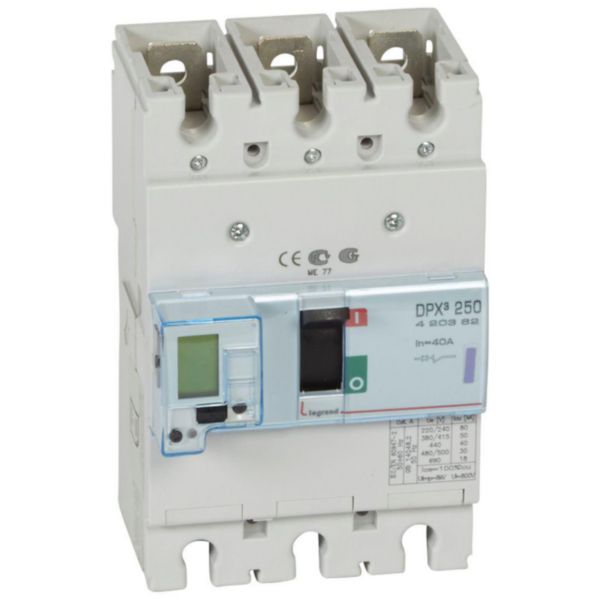 Disjoncteur électronique DPX³250 pouvoir de coupure 50kA 400V~ - 3P - 40A - Page 152