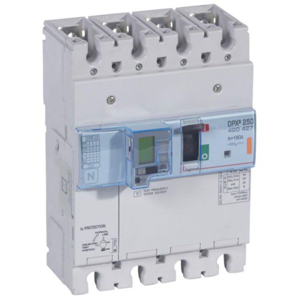 Disjoncteur électronique différentiel avec unité de mesure DPX³250 pouvoir de coupure 25kA 400V~ - 4P - 160A