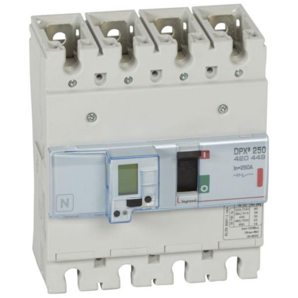 Disjoncteur électronique avec unité de mesure DPX³250 pouvoir de coupure 36kA 400V~ - 4P - 250A