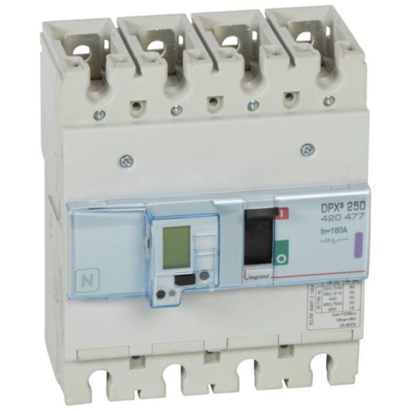Disjoncteur électronique avec unité de mesure DPX³250 pouvoir de coupure 50kA 400V~ - 4P - 160A