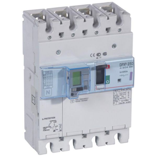 Disjoncteur électronique différentiel avec unité de mesure DPX³250 pouvoir de coupure 50kA 400V~ - 4P - 250A