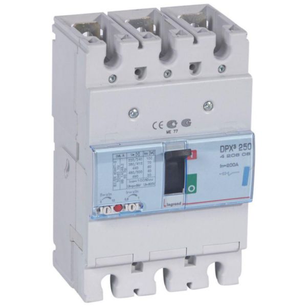Disjoncteur magnétothermique DPX³250 pouvoir de coupure 70kA 400V~ - 3P - 200A - Page 148