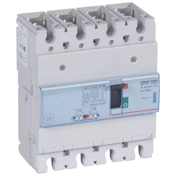 Disjoncteur magnétothermique DPX³250 pouvoir de coupure 70kA 400V~ - 4P - 100A - Page 149