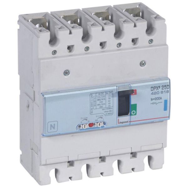 Disjoncteur magnétothermique DPX³250 pouvoir de coupure 70kA 400V~ - 4P - 200A - Page 148
