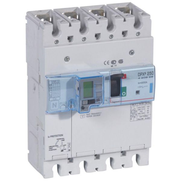 Disjoncteur magnétothermique différentiel DPX³250 pouvoir de coupure 70kA 400V~ - 4P - 200A - Page 152