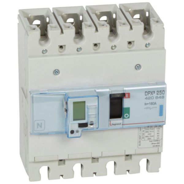 Disjoncteur électronique DPX³250 pouvoir de coupure 70kA 400V~ - 4P - 160A - Page 153