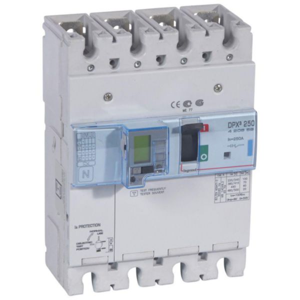 Disjoncteur électronique différentiel DPX³250 pouvoir de coupure 70kA 400V~ - 4P - 250A - Page 148