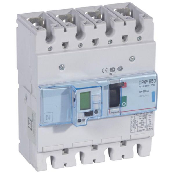 Disjoncteur électronique avec unité de mesure DPX³250 pouvoir de coupure 70kA 400V~ - 4P - 160A