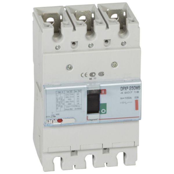 Disjoncteur magnétique réglable seul DPX³250 pouvoir de coupure 36kA 400V~ - 3P - 100A - Page 119