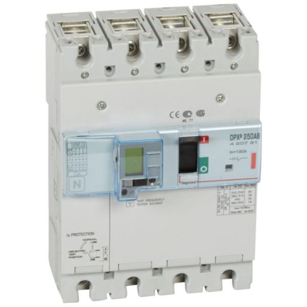 Disjoncteur de branchement version Enedis DPX³250AB différentiel 130A 4P