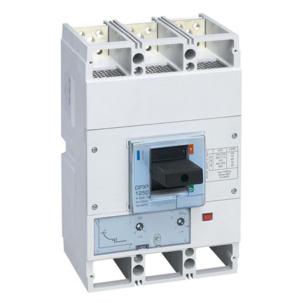 Disjoncteur magnétothermique DPX³1600 pouvoir de coupure 70kA 400V~ - 3P - 1250A
