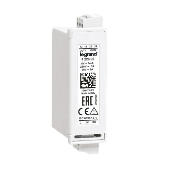 Module extractible pour boîtier d'automatisme avec 2 entrées optoisolées et 2 sorties avec courant 250V~ et tension 5A - Page 157