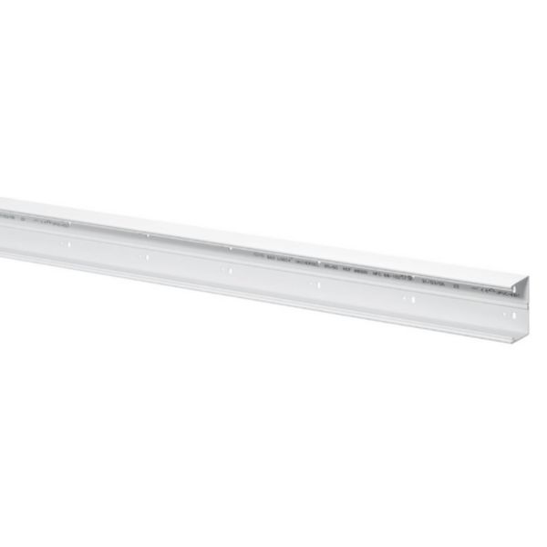 Goulotte d'installation Logix Universel - 85x50mm - 1 compartiment - Fond livré seul - Longueur 2m - PVC Blanc Artic - Page 8