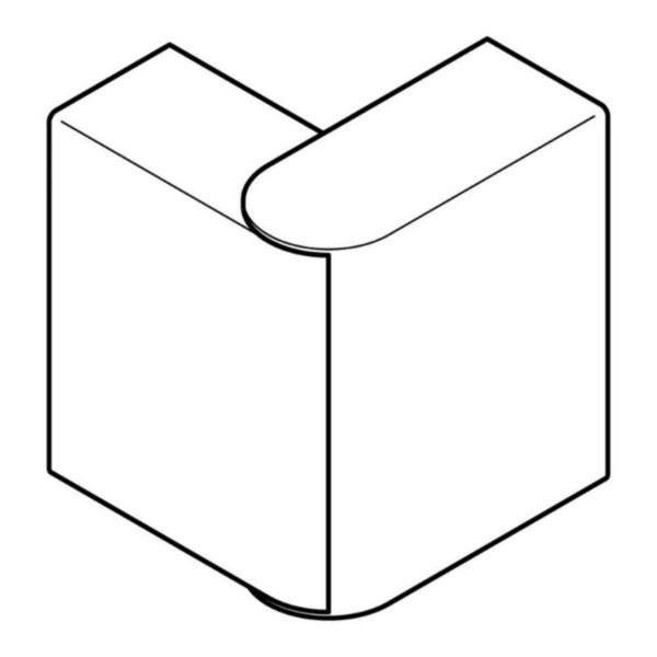 Angle extérieur variable de 60° à 120° - Pour goulotte Logix et Logix sans halogène 190x50mm - Blanc Artic