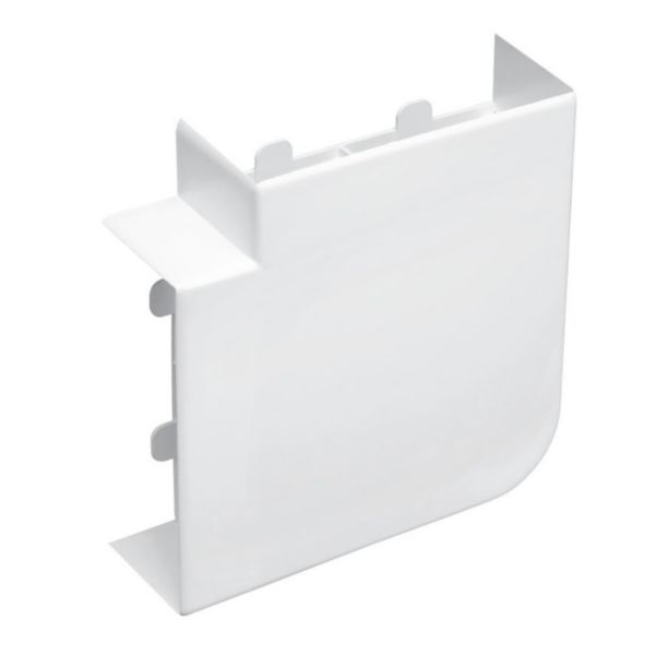 Angle plat - Pour goulotte Logix 50x50mm - Blanc Artic