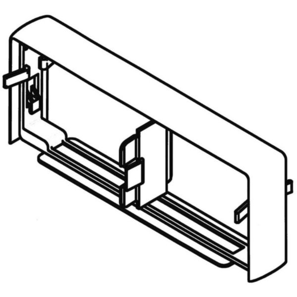 Joint de fond - Pour goulotte Logix Universel et ZH 85x50mm - PVC Blanc Artic