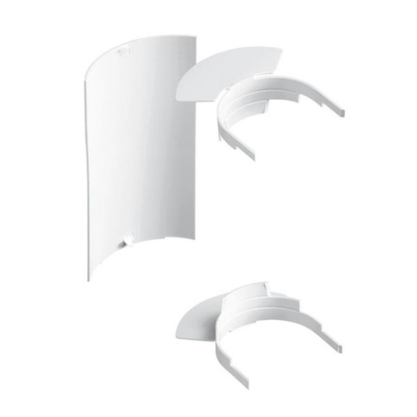 Fond d'angle intérieur VDI - Pour goulottes Logix Universel - PVC Blanc Artic
