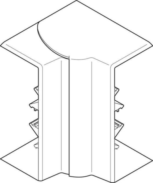 Angle intérieur variable de 80° à 120° - Pour goulotte Logix 45 et Universelle 100x50mm - Blanc Artic