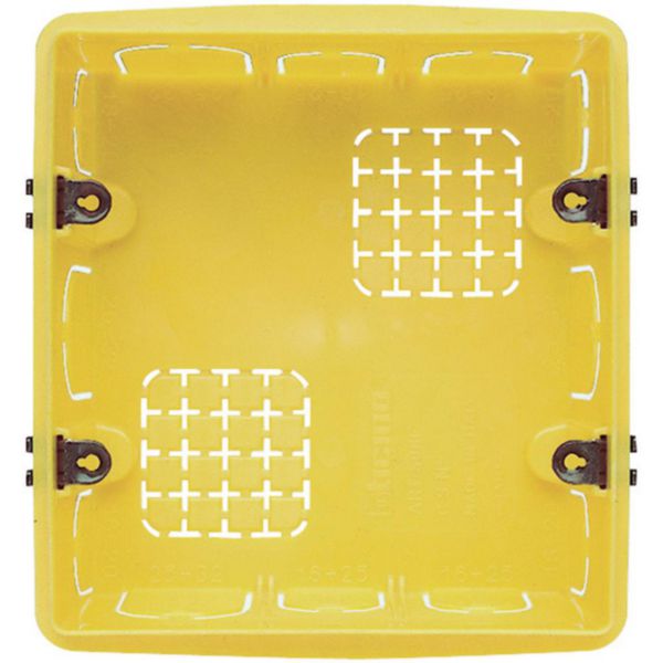 Boîte d'encastrement rectangulaire pour maçonnerie 3+3 modules - profondeur 50mm