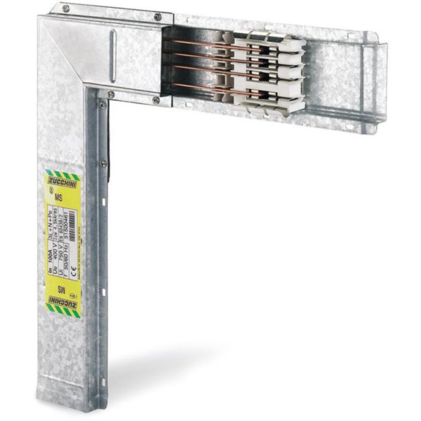 Coude vertical vers la gauche pour mini canalisation MS160 - IP55