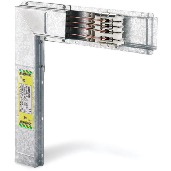Coude vertical vers la gauche pour mini canalisation MS63 - IP55