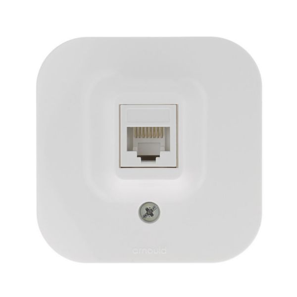 Prise RJ 45 multimédia cat. 5 saillie Profil Eco - Blanc