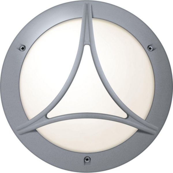 Hublot chartres rond jupe à grille taille 1 gris 12 LEDs 6500K