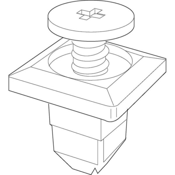 Pion de fixation rapide Isi Plast - finition RAL7030