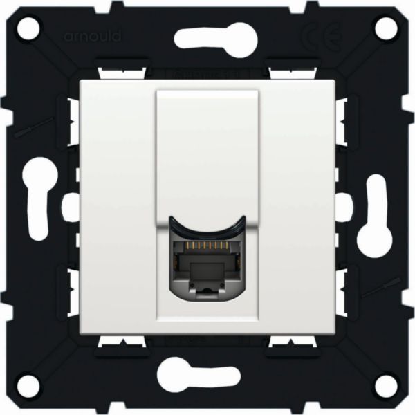 Prise RJ45 catégorie6 FTP espace evolution - blanc