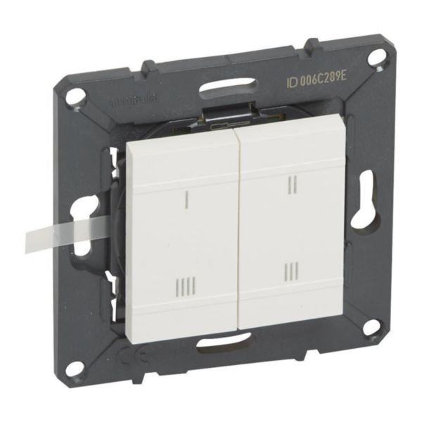 Commande 4 scénarios espace evolution sans fil myhome play - blanc