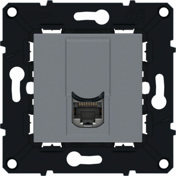Prise RJ45 catégorie6 FTP espace evolution - magnésium