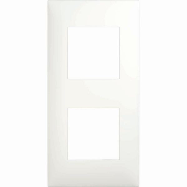 Plaque espace evolution - 2 postes - blanc