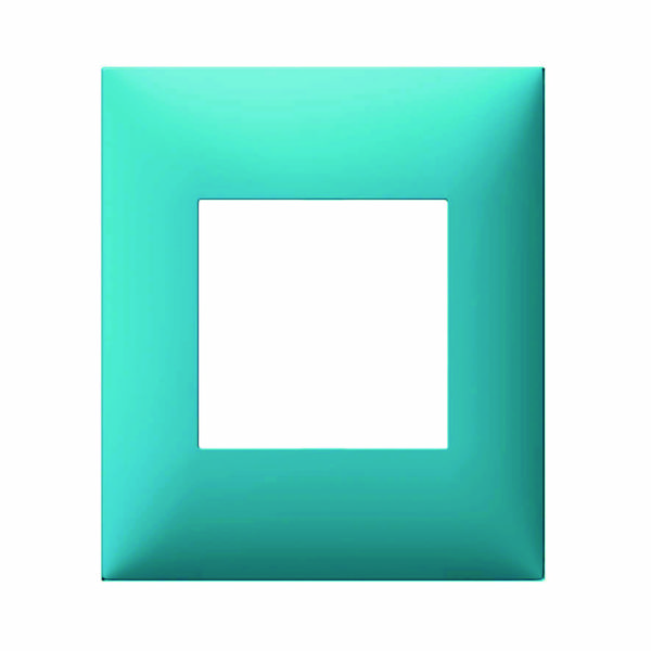 Plaque espace evolution collection décors 1 poste -turquoise