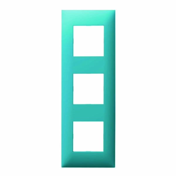 Plaque espace evolution collection décors 3 postes - turquoise