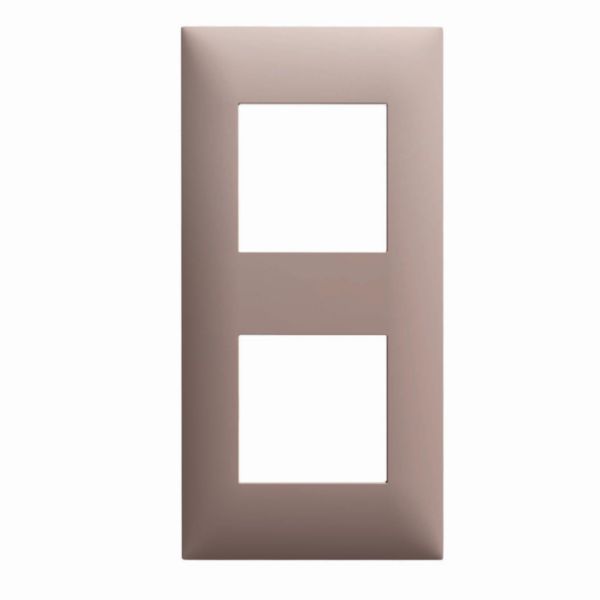 Plaque espace evolution collection décors 2 postes - chocolat