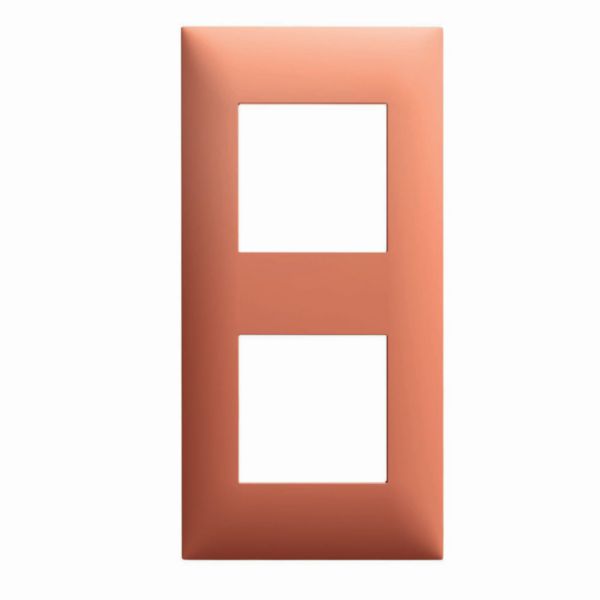 Plaque espace evolution - décors - 2 postes - terracotta
