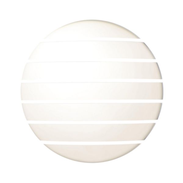 Hublot chartres rond alu jupe à grille taille 1 blanc 12 LEDs 4000K
