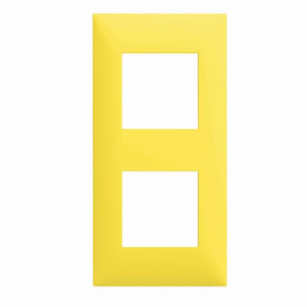 Plaque espace evolution collection décors 2 postes - jaune