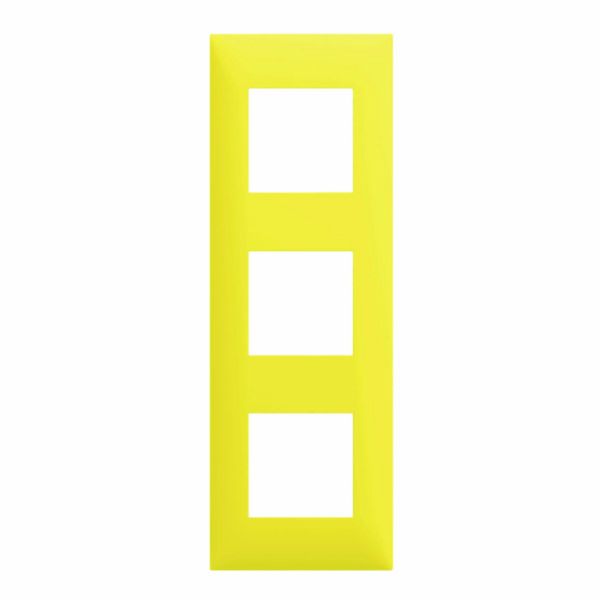 Plaque espace evolution - décors - 3 postes - jaune