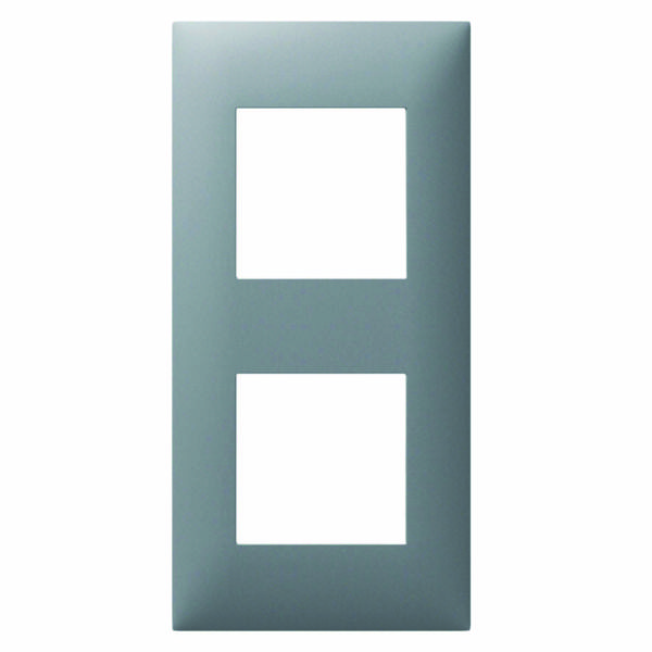 Plaque espace evolution collection nuances 2 postes - magnésium