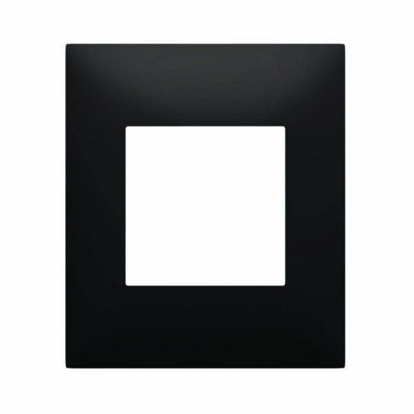 Plaque espace evolution - nuances - 1 poste - noir mat