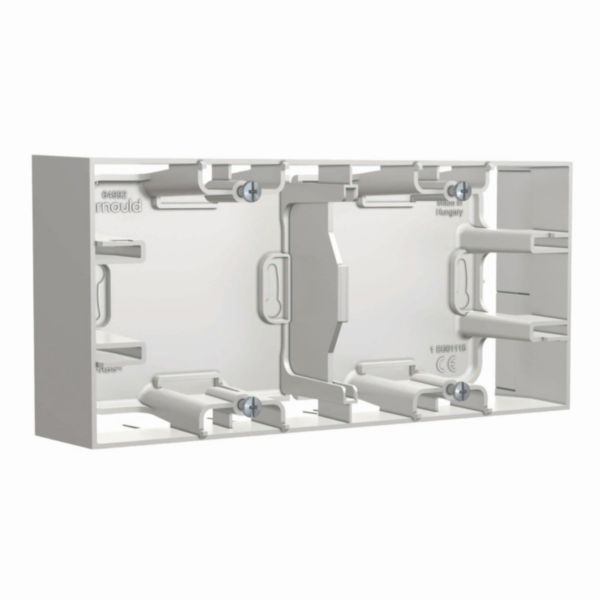 Cadre saillie 2 postes espace evolution - blanc