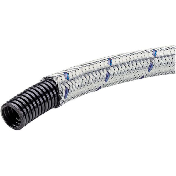 Conduit flexible rta polyamide LGP TR annelé tressé Ø intérieur 8mm