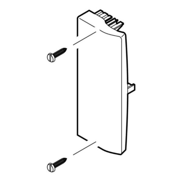 Embout - Pour goulotte Logix 160x50mm - Alumnic RAL9006