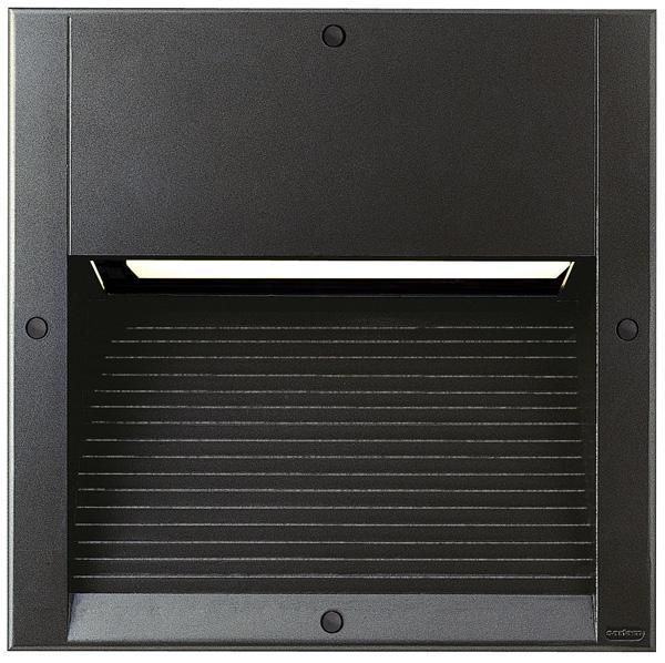 Luminaire kalank carre alu antivandale anthracite G24Q3 / 26w