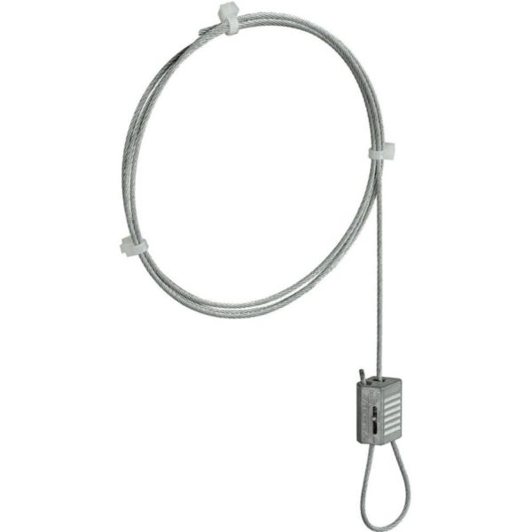 ZU75003008 Kit ( câble en acier 5 mètres serrage auto-bloquant ) pour  canalisation d'éclairage LBplus - professionnel