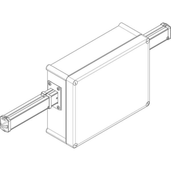 Bloc d'alimentation intermédiaire + 2 embouts pour canalisation d'éclairage LBplus LBA et LBB 4 conducteurs