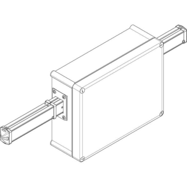 Bloc d'alimentation intermédiaire + 2 embouts pour canalisation d'éclairage LBplus LBA et LBB 4 conducteurs