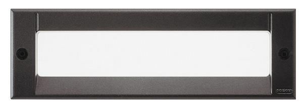 Luminaire kalank rectangle antivandale taille 2 noir LED blanche / 1w