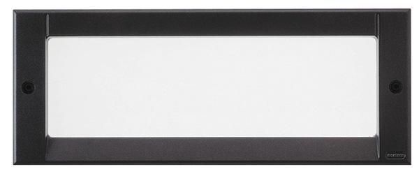 Luminaire kalank rectangle antivandale taille 3 noir 2G11 / 18w